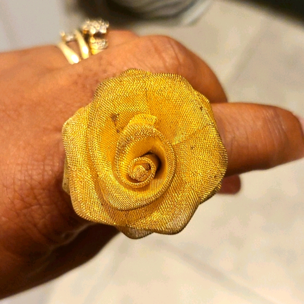 Gold Rose Ring